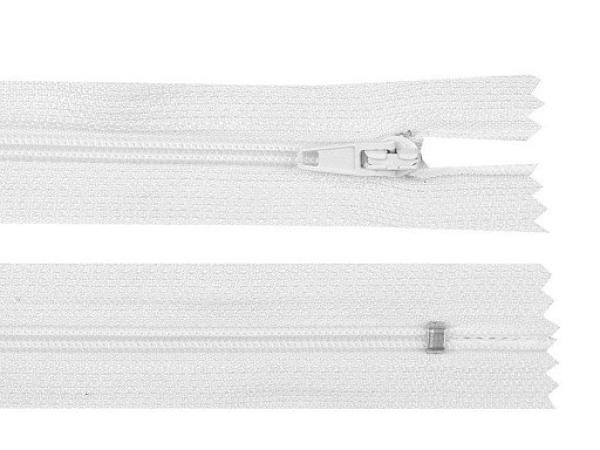Reißverschluss Spirale 3 mm Länge 25 cm pinlock Weiß